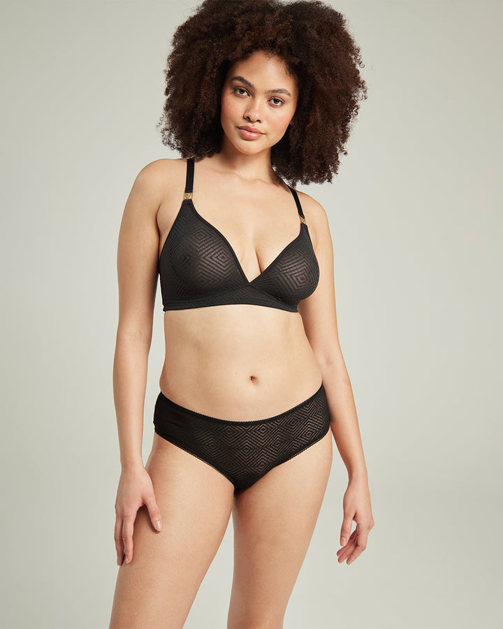 Nudea The Stretch Boss Recycled Full Coverage Bra, Bare 01 at John Lewis &  Partners