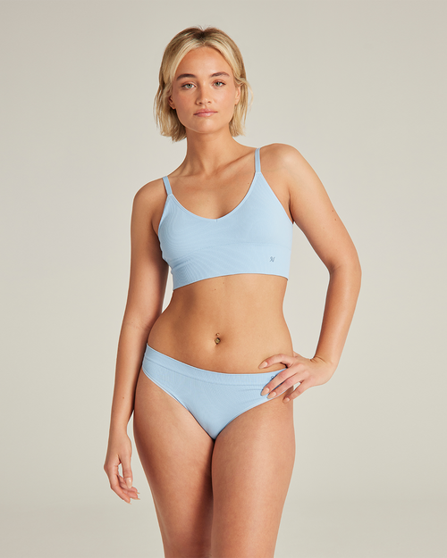 The Form Seamless Bralette 2 Pack - Mint & Sky