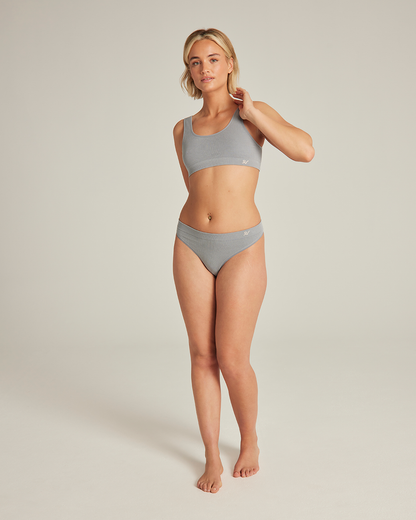 The TENCEL™ Seamless Thong - Storm Grey