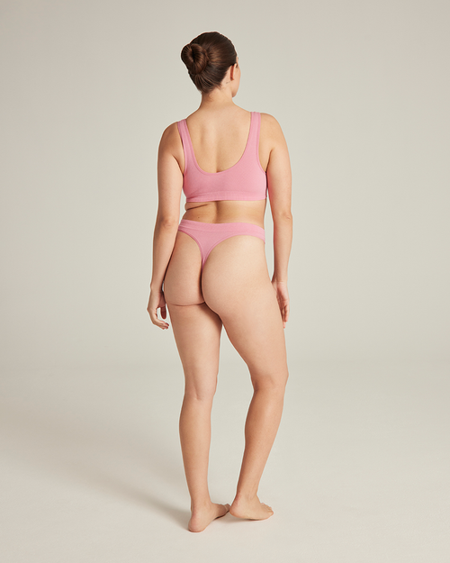 The TENCEL™ Seamless Thong - Rose Pink