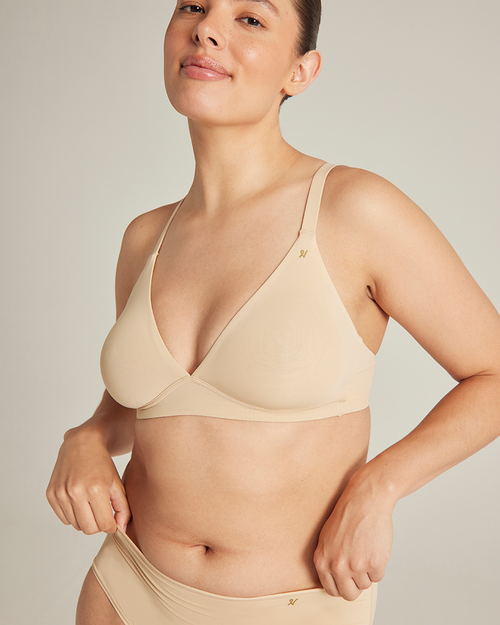 The Stretch Easy Does It Bralette - Bare 01