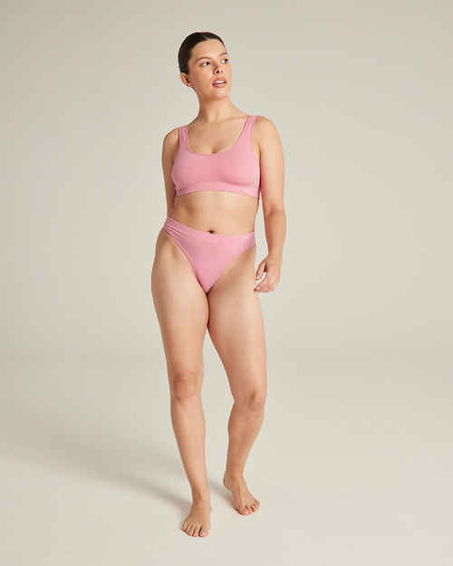 The TENCEL™ Seamless Thong - Rose Pink