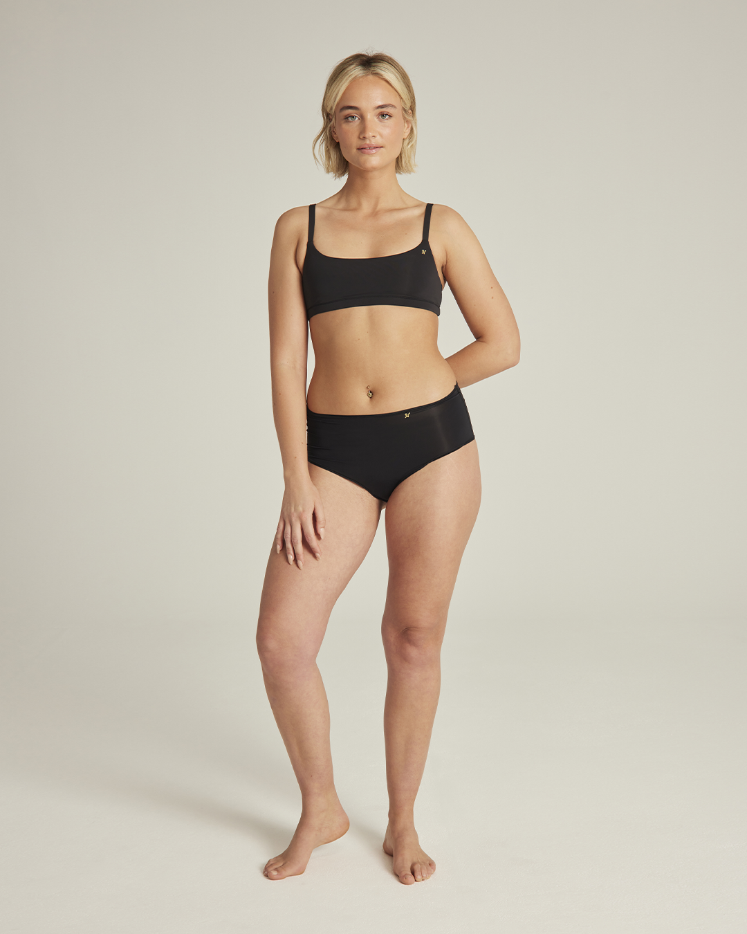 The Stretch High Waisted Brief - Black