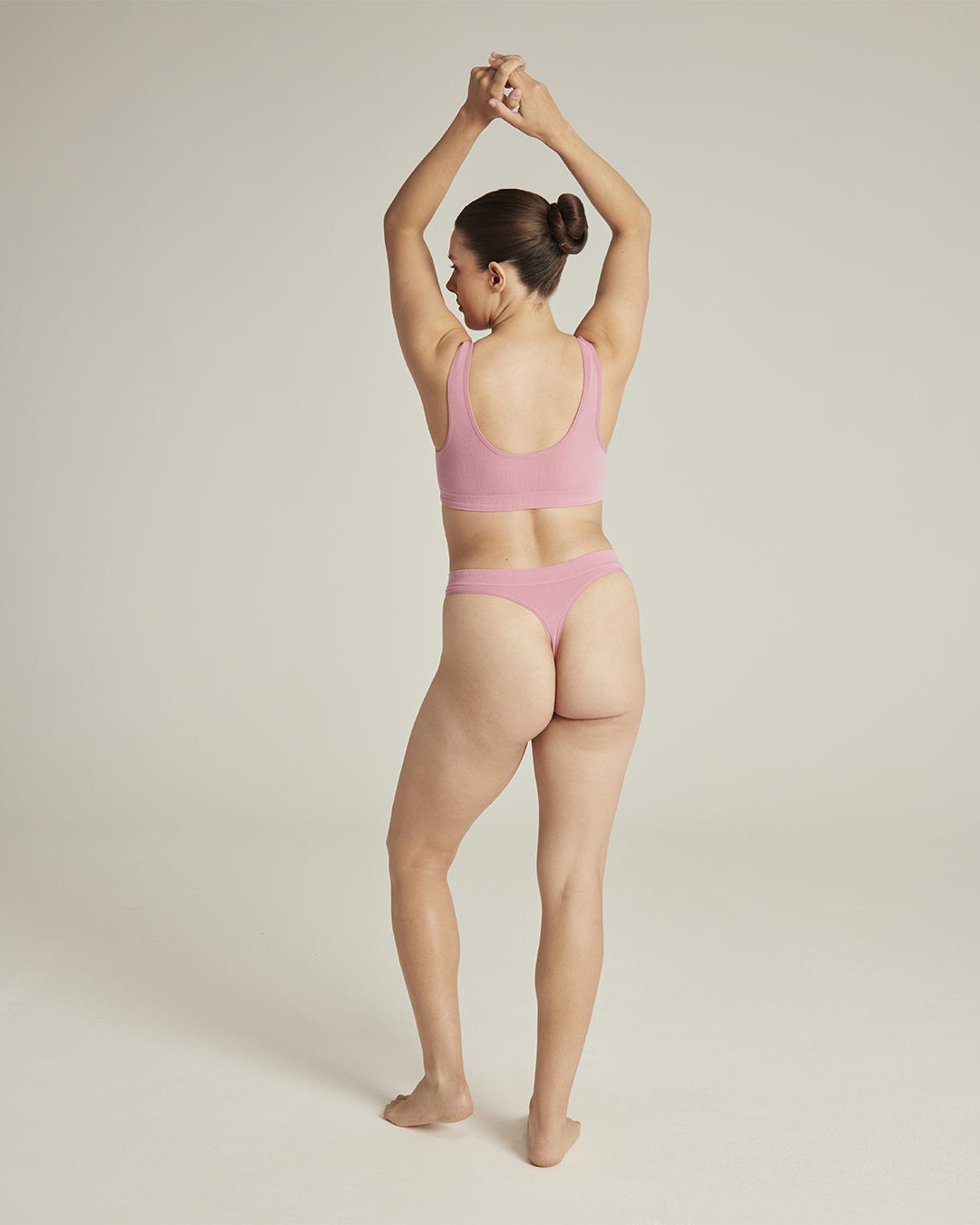 The TENCEL™ Seamless Crop Top- Rose Pink