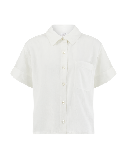 The Short Sleeve Shirt - Cotton White