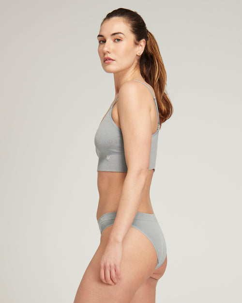 The TENCEL™ Seamless Bralette - Storm Grey