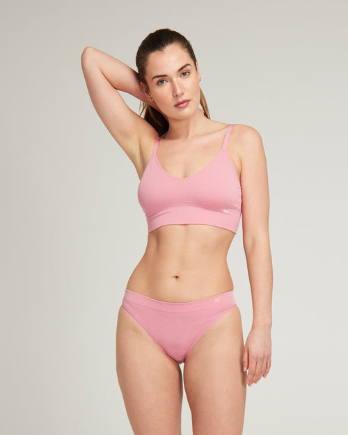 The TENCEL™ Seamless Bralette - Rose Pink