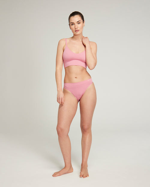 The TENCEL™ High Leg Brief - Rose Pink