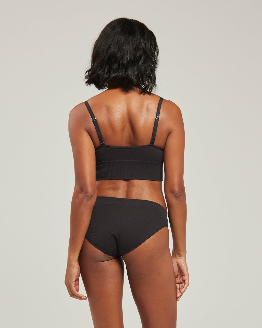 The Form Seamless Bralette 2 Pack - Oat & Black