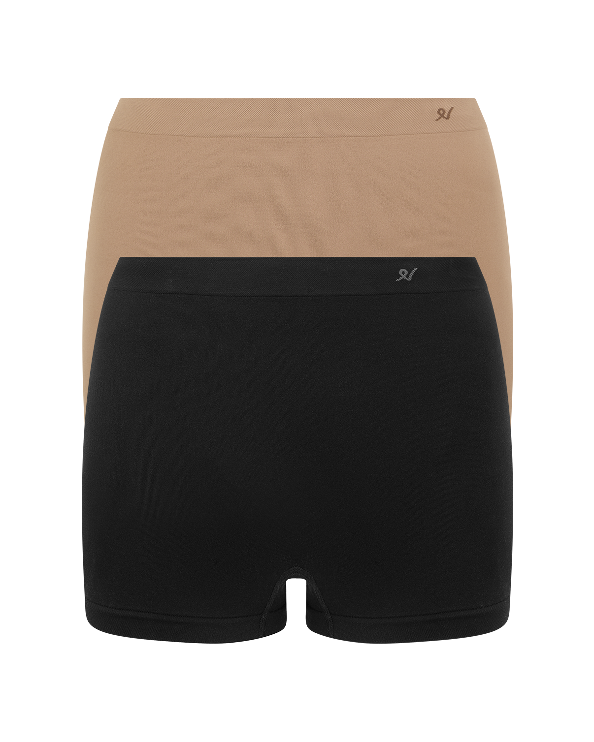 The Essentials Boxer 2 Pack - Black & Bare 03