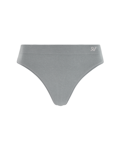 The TENCEL™ Seamless High Leg Brief - Storm Grey