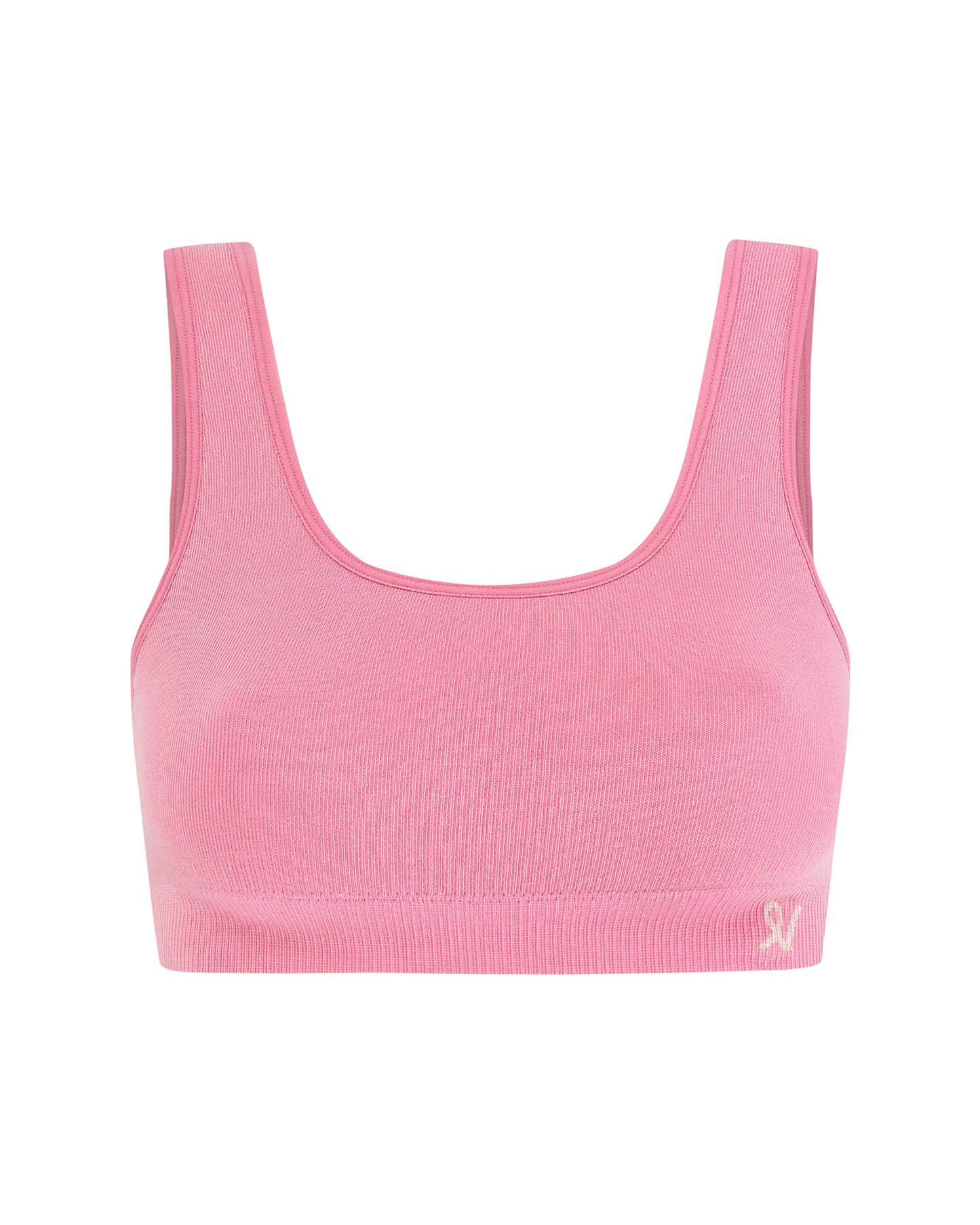 The TENCEL™ Seamless Crop Top- Rose Pink