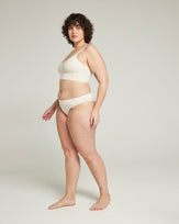 The TENCEL™ High Leg Brief - White Sand