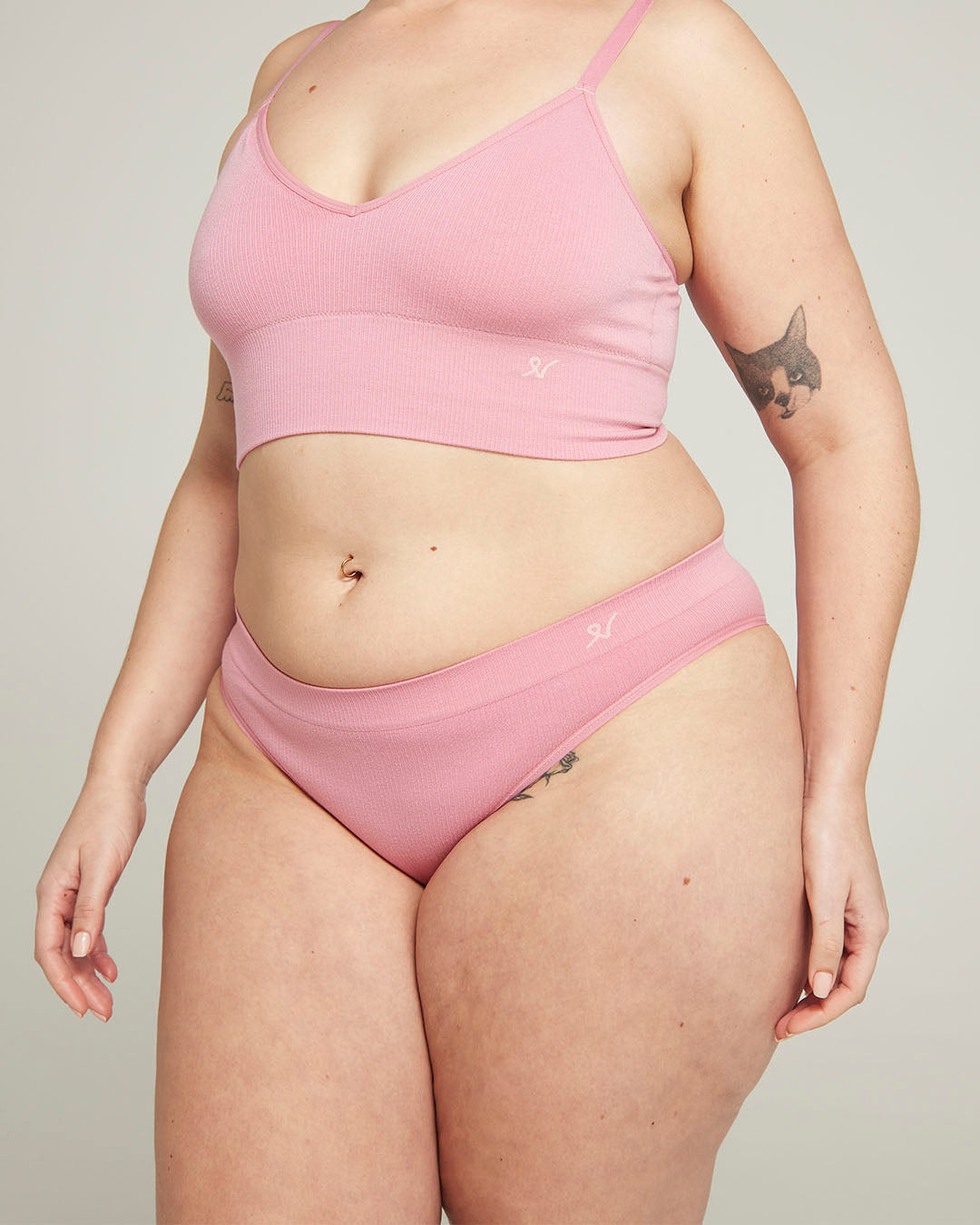 The TENCEL™ High Leg Brief - Rose Pink