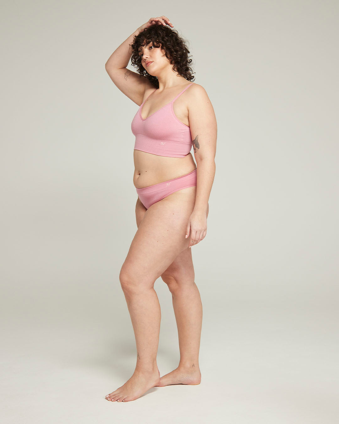 The TENCEL™ High Leg Brief - Rose Pink