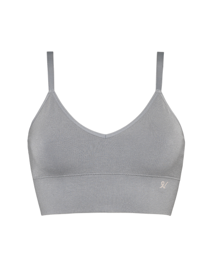 The TENCEL™ Seamless Bralette - Storm Grey