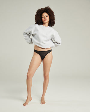 Nudea Barely There Thong, Black at John Lewis & Partners