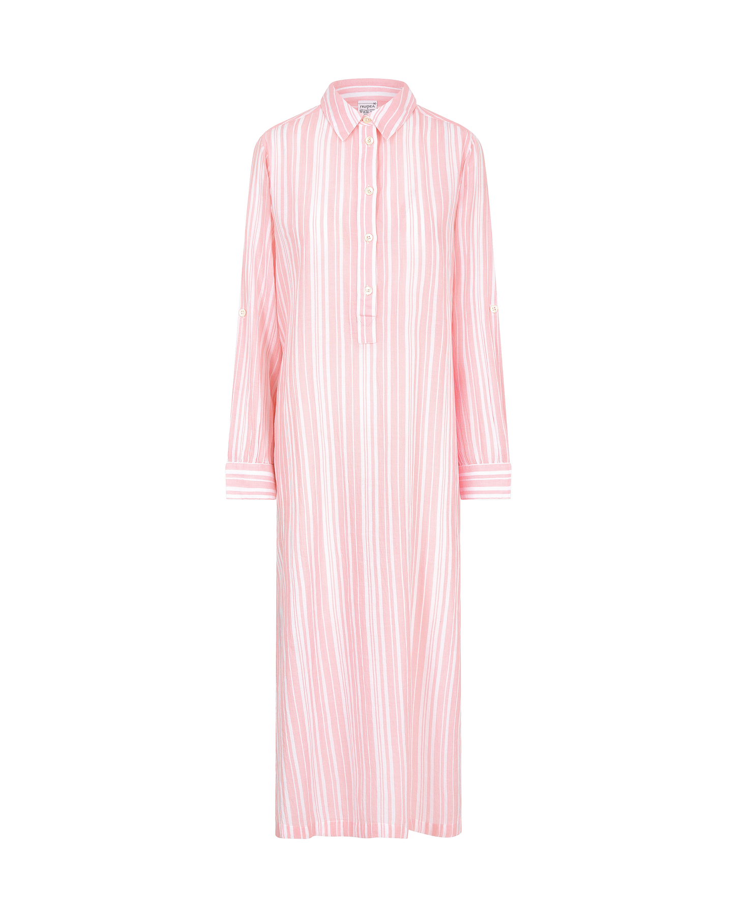 The Maxi Shirt - Fondant Pink Stripe