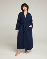 The Classic Belted Robe  - Navy