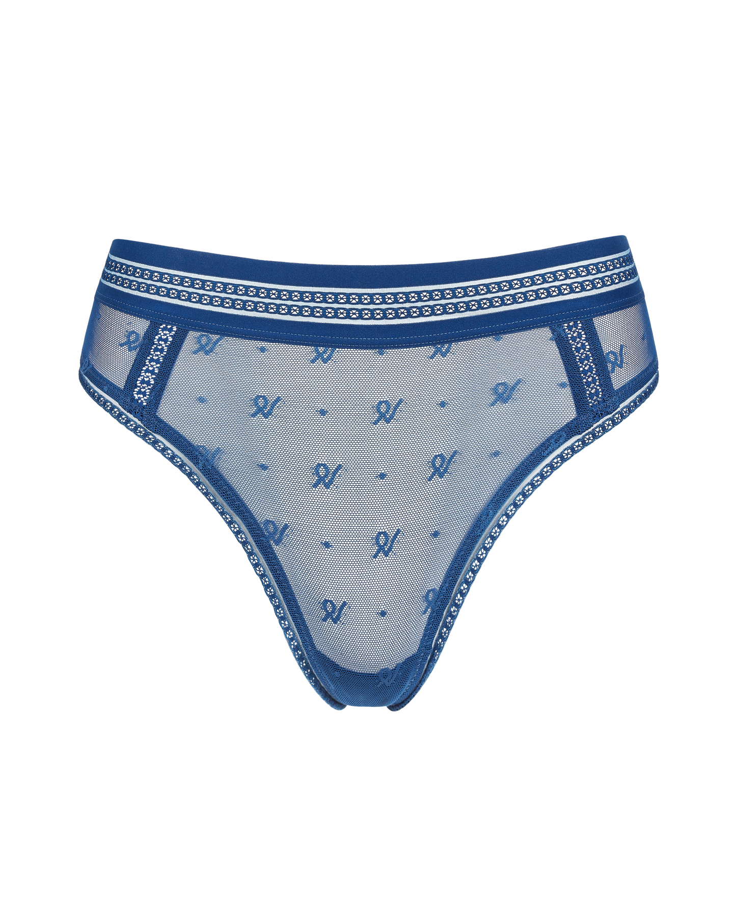 The Brazilian Brief Logo Mesh - French Navy