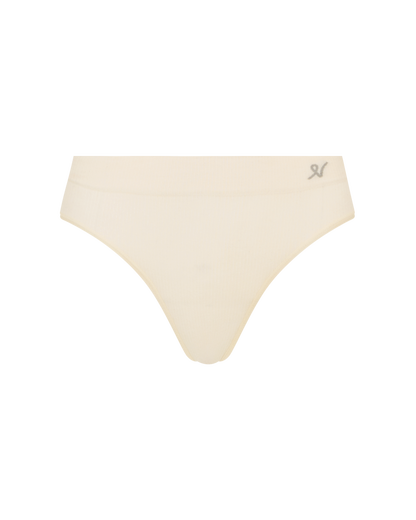 The TENCEL™ High Leg Brief - White Sand