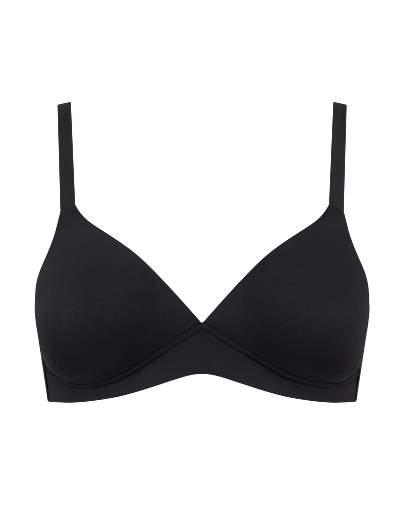 Non wired bralette black | second skin bra | Nudea