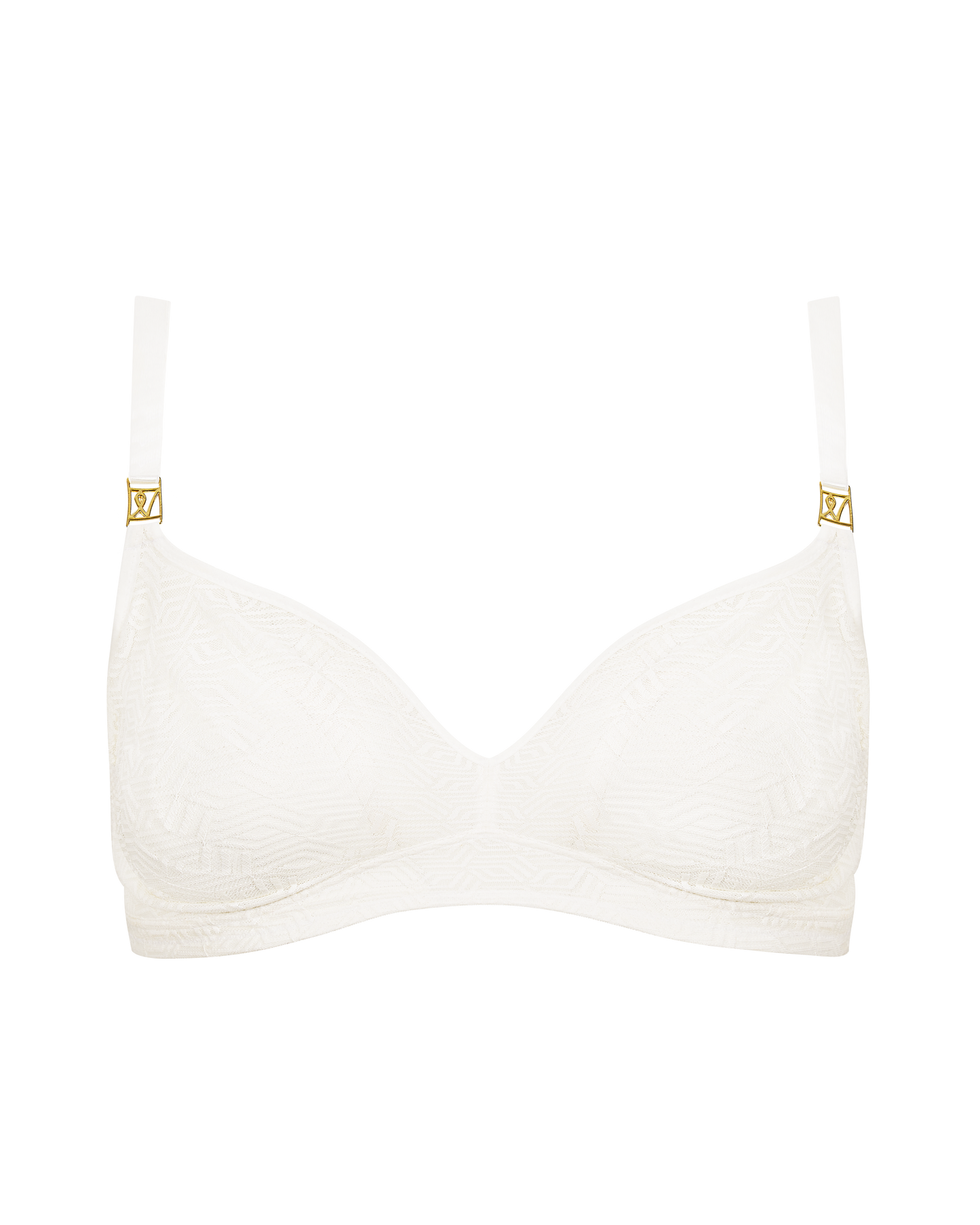 The Easy Does It F+ Bralette - Cotton White