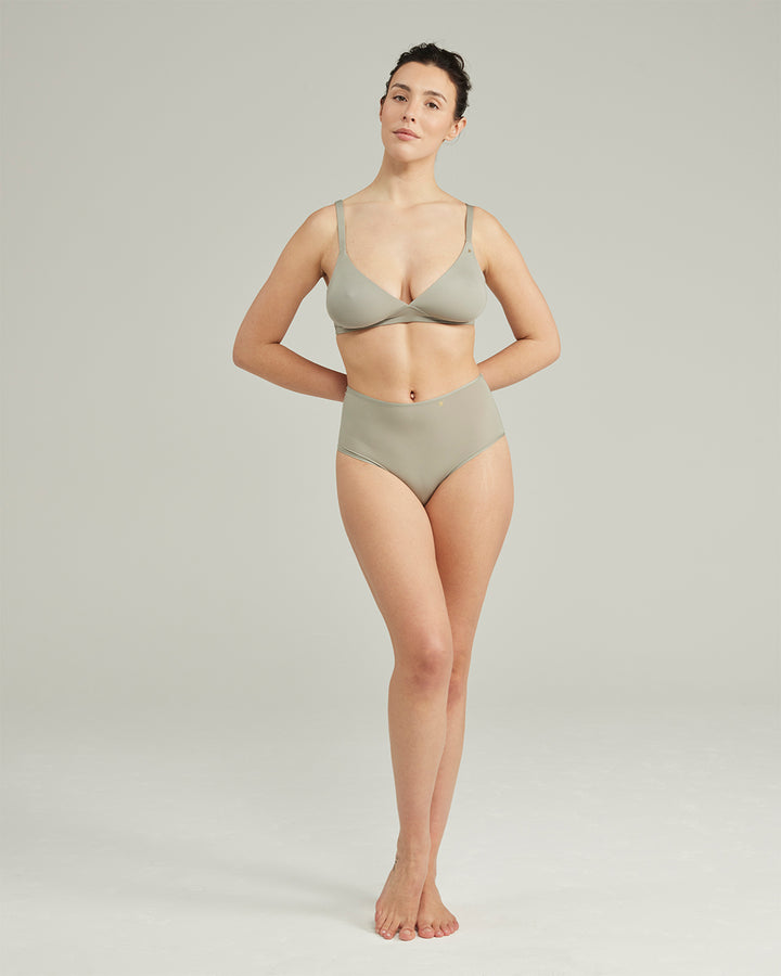 Brazilian Knicker - Sand  Sustainable TENCEL™ Underwear – Stripe