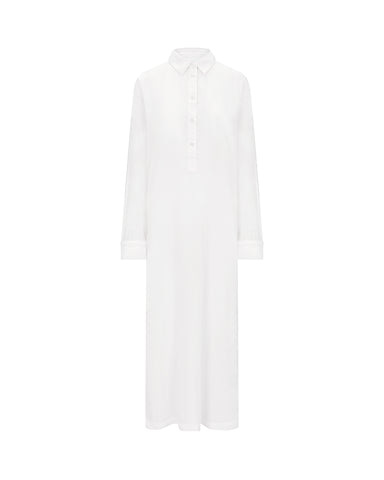 The Maxi Shirt - Cotton White – Nudea