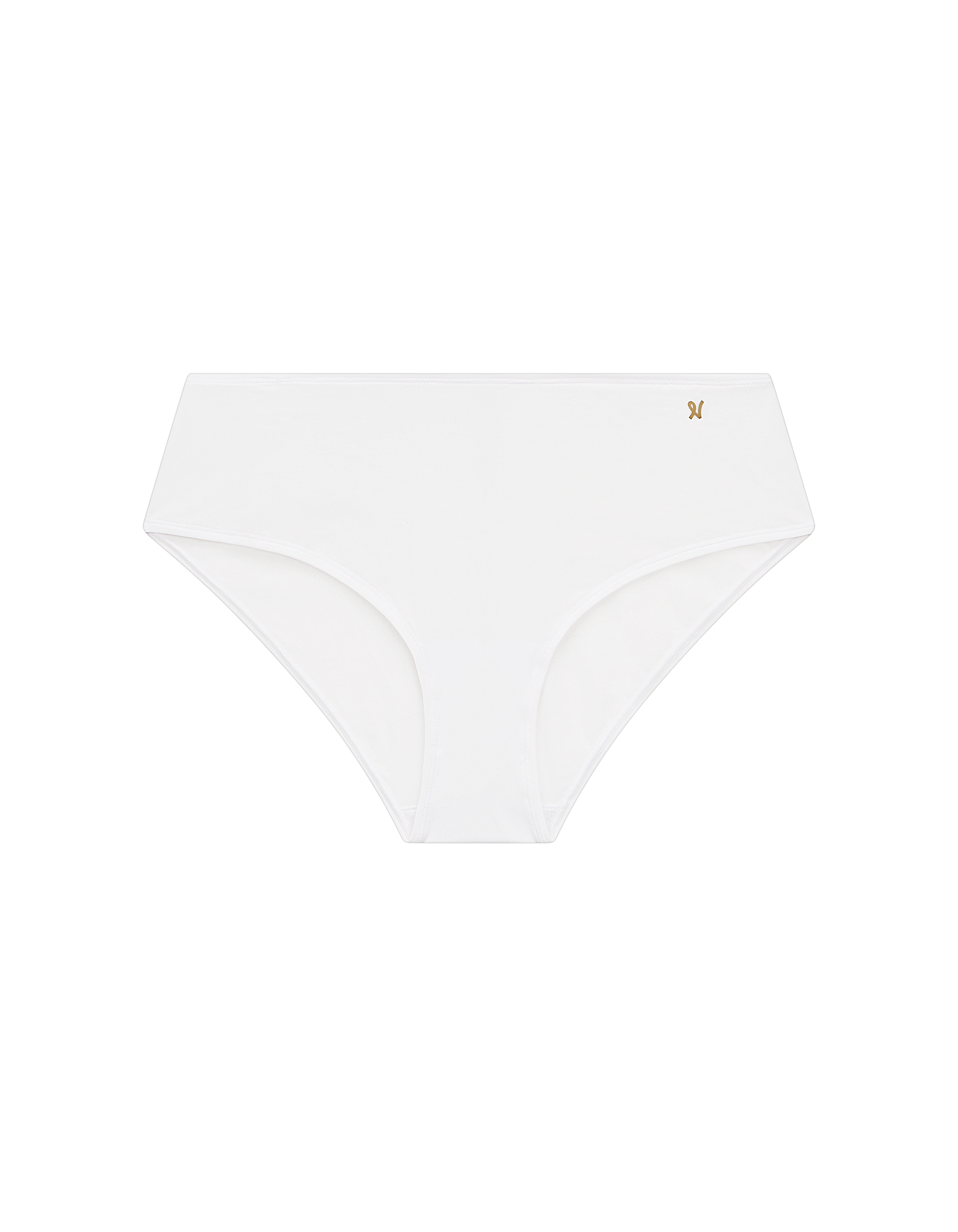 The Stretch Mid Rise Bikini Brief - Cotton White