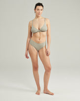 The Stretch Mid Rise Bikini Brief - Sage Green